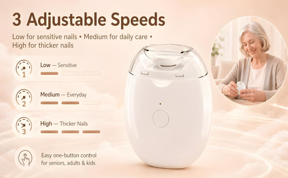 3 Adjustable Speeds