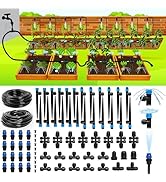 Bonviee Drip Irrigation System 230FT – Quick Connect Garden Watering Kit with Adjustable Drip Emi...