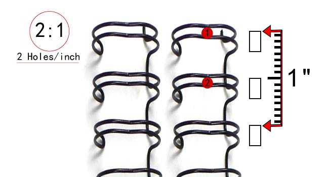 rayson 2 to 1 pitch wire binding spines