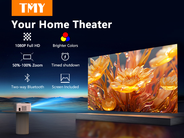 TMY bluetooth projector