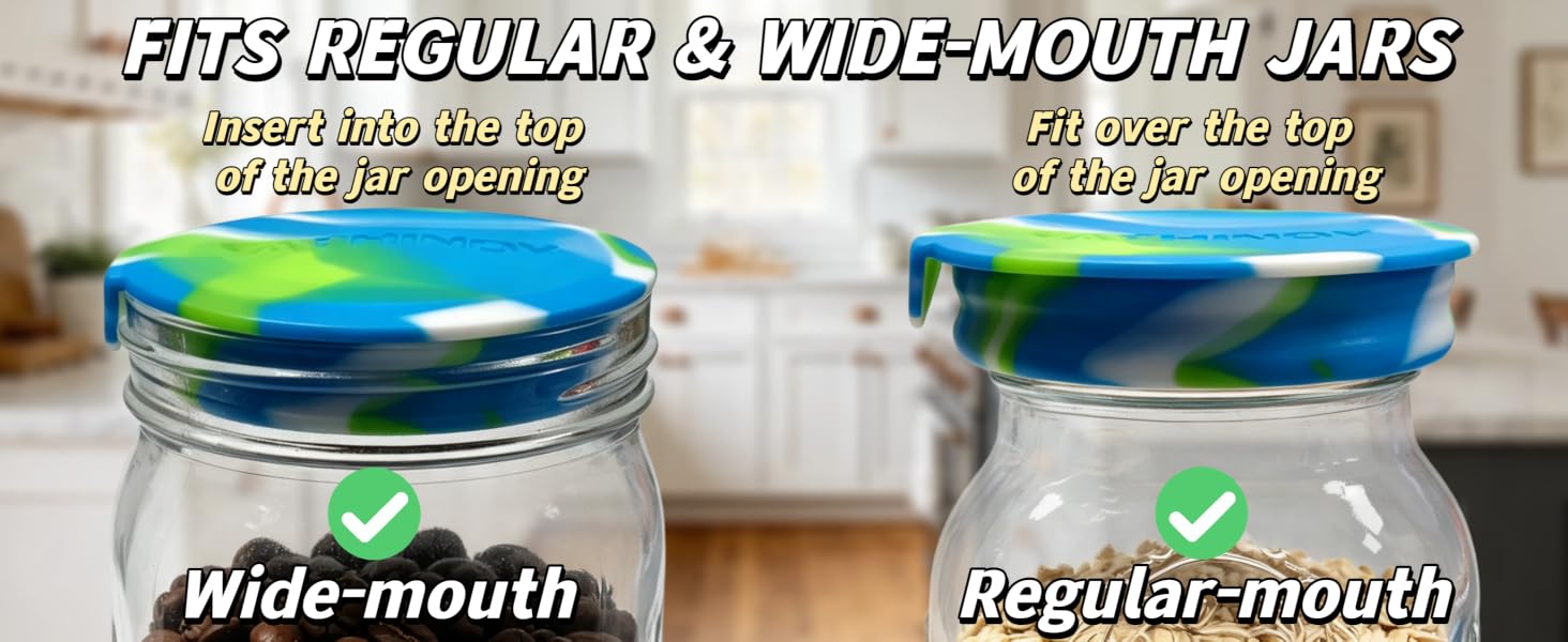 silicone mason jar lids