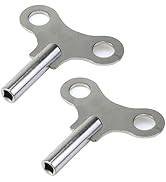 Faotup Clock Winding Keys Universal Clock Keys for Alarm Clocks Winding Chain Repair, Silver(Pack...