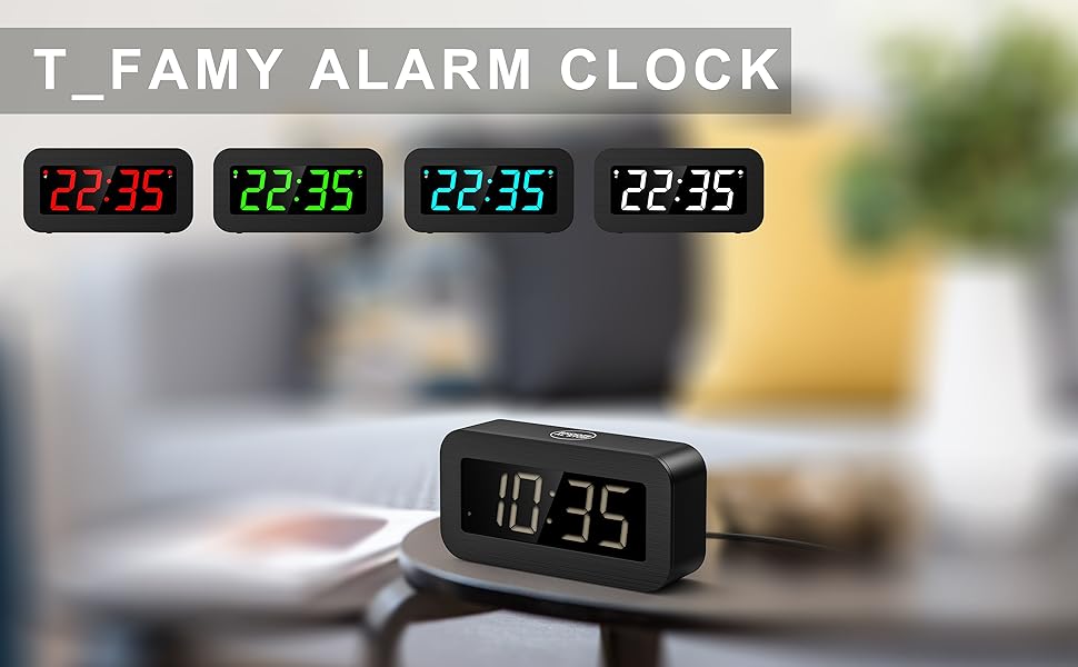 digital alarm clock plug in