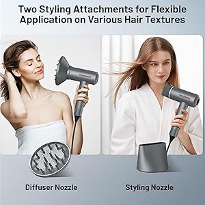 hair dryer with 600m n-ions