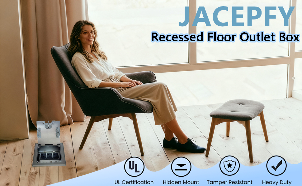 recessed floor outlet