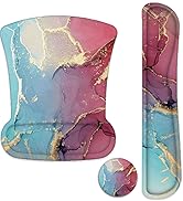 Lateefah Mouse Pad Wrist Support, Keyboard Wrist Rest and Mouse Pad, Memory Foam Wrist Rests for ...