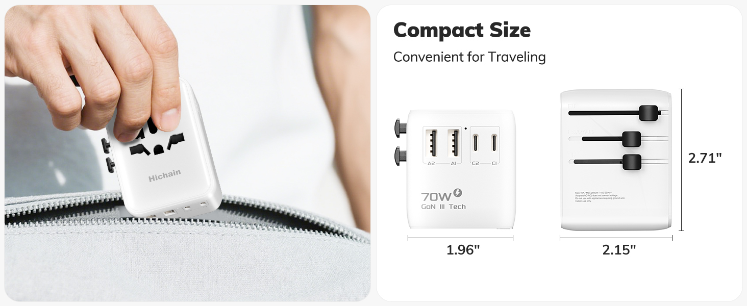 Hichain Universal Travel Adapter