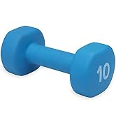 Dumbbell Hand Weight (Sold in Singles) - Neoprene Coated Exercise &amp; Fitness Dumbbell for Home Gym...