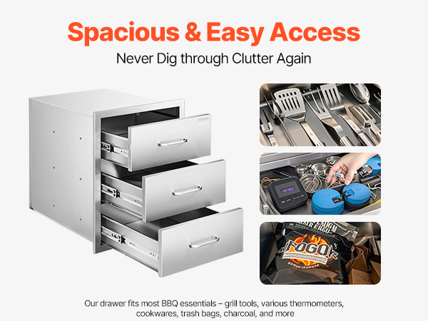 outdoor kitchen drawers