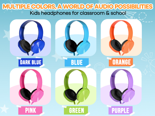 color headphones