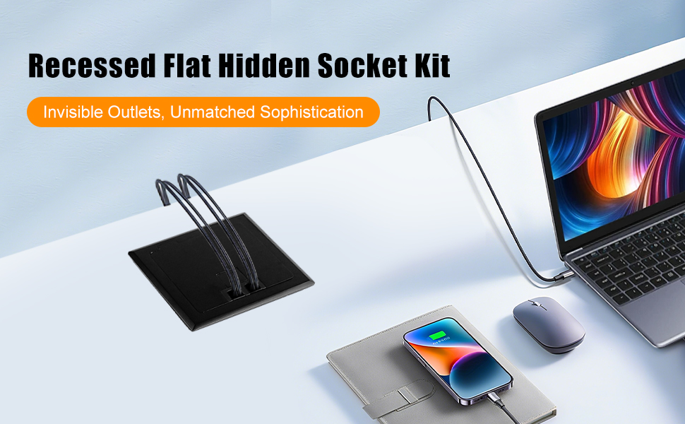 Recessed Flat Hidden Socket Kit 