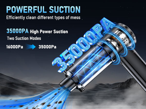 35000PA High Power Suction