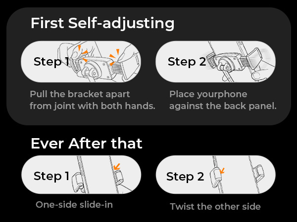 auto-adjusting phone holder