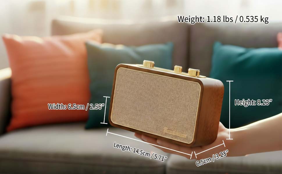 retro bluetooth speaker wireless speaker vintage radio FM portable bluetooth speaker wood speaker