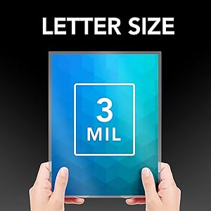 Letter Size 3mil