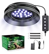 UVB Light for Reptiles with Dimming, LED UVB Light Bulb Fixture for Bearded Dragon Gecko Lizard T...