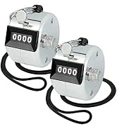 Amble Tally Clicker Counter, Metal Case Mechanical Clicker Digital Handheld Tally Counter with Ny...
