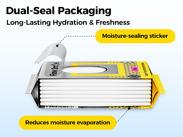 Dual-Seal Packaging Long-Lasting Hydration &amp; Freshness