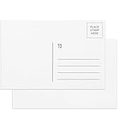 Blank Postcards for Mailing 4x6, Goefun 300 GSM Printable Postcards 48 Sheets of White Blank Post...
