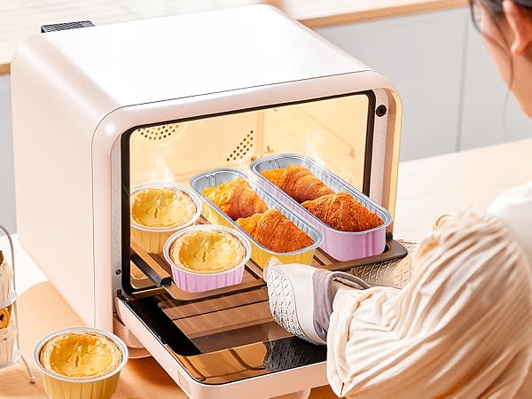 Aluminum Mini Loaf Pans with Lids