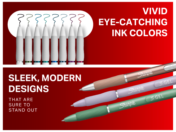 pen features vivid ink color bright notes journal aesthetic sleek modern design fancy professional