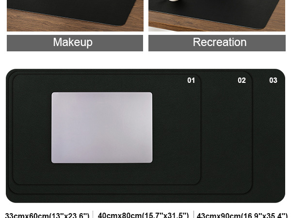 Dual Sided Desk Pad desk pad desk pad mat desk pad for keyboard and mouse leather desk pad 