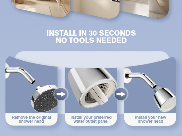 fixed shower head
