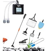 SEAOURA 7-in-1 Aquarium Cleaning Tool &amp; Fishing Oxygen Pumps for Outdoor