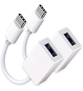 USB C to USB 3.0 Adapter [2 Pack], USB C Male to USB Female OTG Cable Thunderbolt3 to USB Adapter...