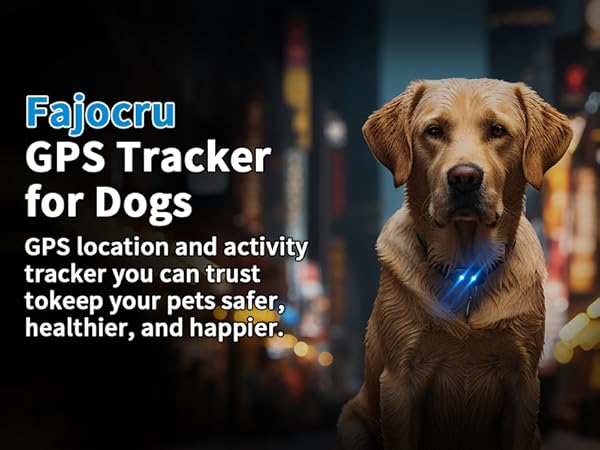 Fajocru GPS Tracker For Dogs