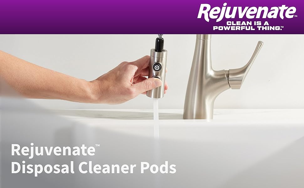 rejuvenate disposal pods drain sink kitchen lemon scent clean safe pipes home house garbage fresh