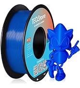 TEQStone PETG Filament 1.75mm Blue 1KG Spool, Consistent Diameter +/-0.02mm 3D Printer Filament V...