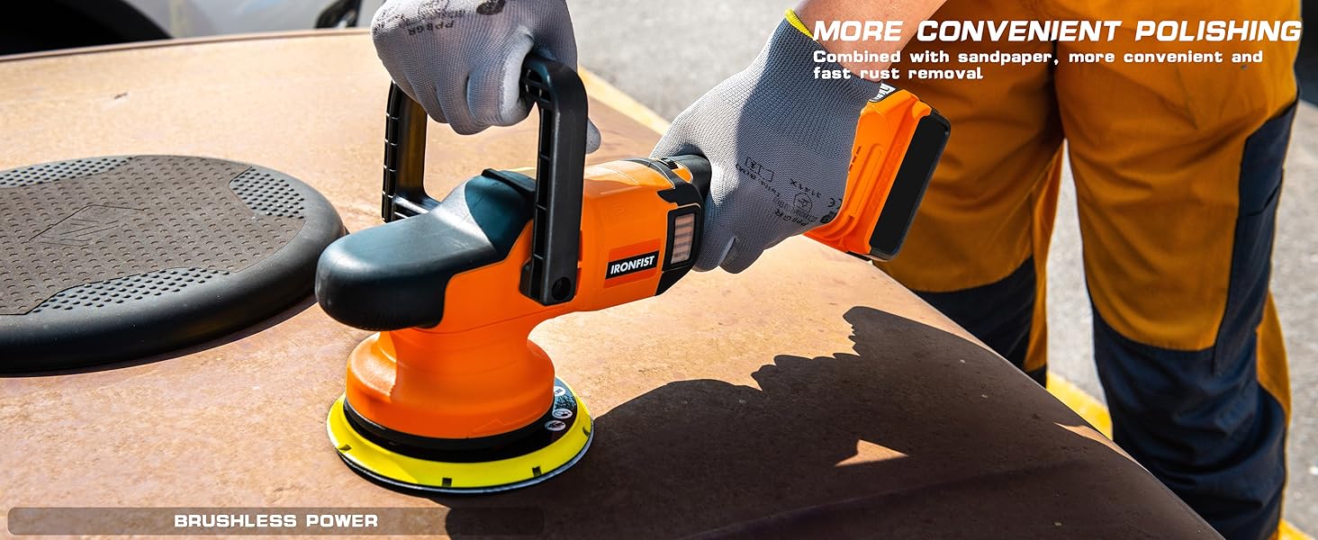 orbital car polisher random cordless waxing waxer polishing cleaning buffing tool palm 20v electric