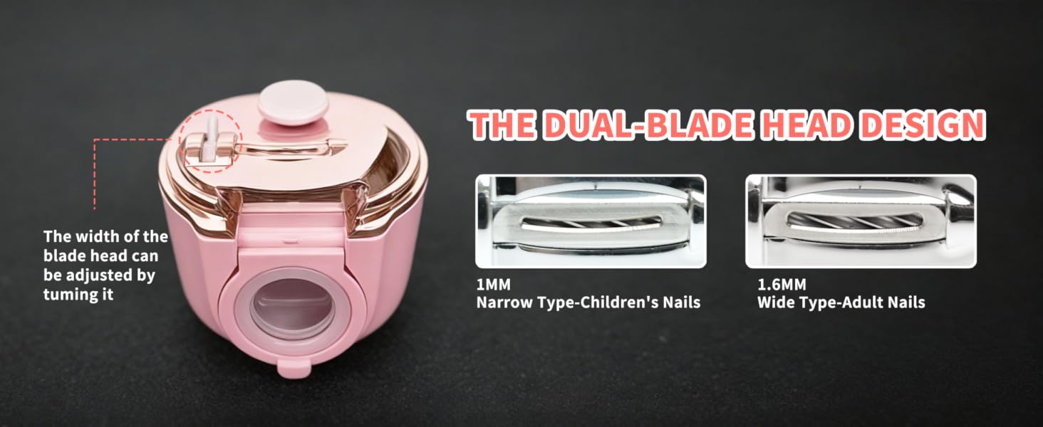 THE DUAL-BLADE HEAD DESIGN