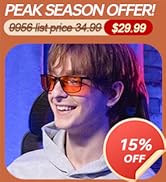 ANYLUV Blue Light Glasses Men/Women, Al-Mg Metal Computer Blue Light Blocking Glasses, Relieve Ey...