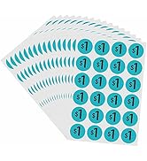 Hybsk 600 Count Garage Sale Price Stickers Yard Rummage Sale Labels 1 Dollar 3/4 inch Retail Sale...