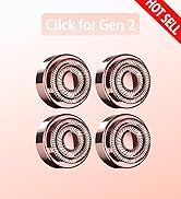 Replacement Heads for Flawless Hair Remover, Gen 2 Replacement Blades for Finishing Touch Facial ...