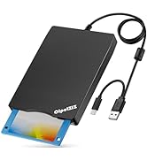 CIpotZIZ Floppy Disk Reader USB C External 3.5 inch 1.44 MB Floppy Disc Reader Dual USB Type A/C ...