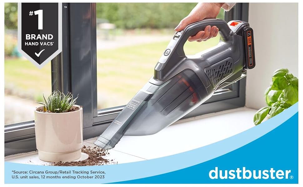 BLACK+DECKER 20V dustbuster, Cordless Handheld Vacuum, Home and Car Vacuum (BCHV001C1)