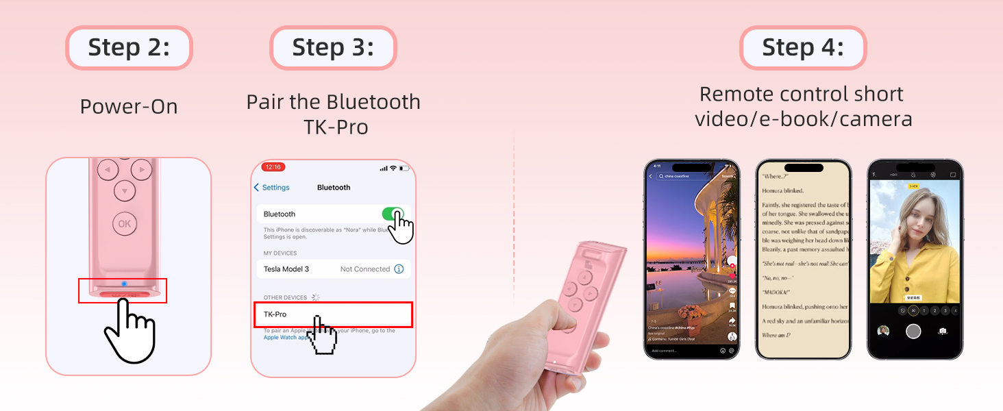 TIK Tok,tik tok must haves 2024,bluetooth page turner,page turner,kindle page turner remote,