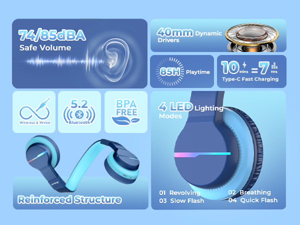 kids headphones wireless