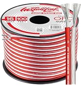 Install Link 16 AWG Gauge Marine Speaker Wire Cable, Tinned OFC (100 Feet)
