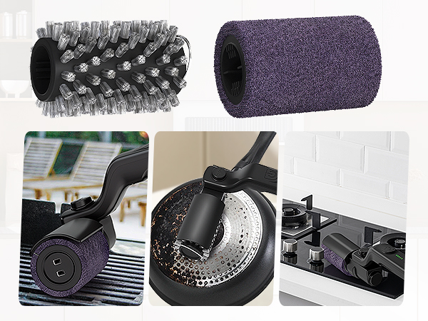 electric grill brush for outdoor grill drayvorx electric grill brush