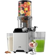 WHUTO Cold Press Juicer, Wide Feed Chute Juicer Machines, Stainless Steel Slow Masticating Juicer...