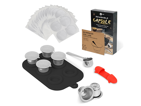 nespresso original reusable pods capsulas cafe refillable coffee stainless steel capsule pod reuse