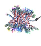 ALITOVE WS2811 RGB LED Pixels Light Individually Addressable 12mm Diffused Digital Full Color LED...