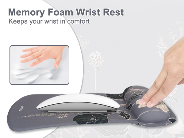 Ergonomic Memory Foam Wrist Rest for Laptop, Computer