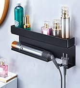 Storage Hair Dryer Holder for Curling Iron Accessories, Hair Tool Organizer Wall Mount, Curling I...