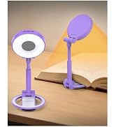 EastPin Book Light for Reading in Bed: Purple Rechargeable Night Light - Mothers Day Gifts for Mo...