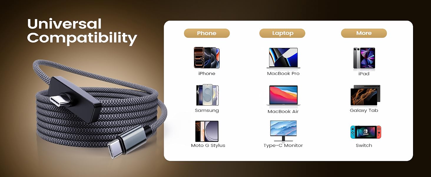 Compatible with all USB-C devices